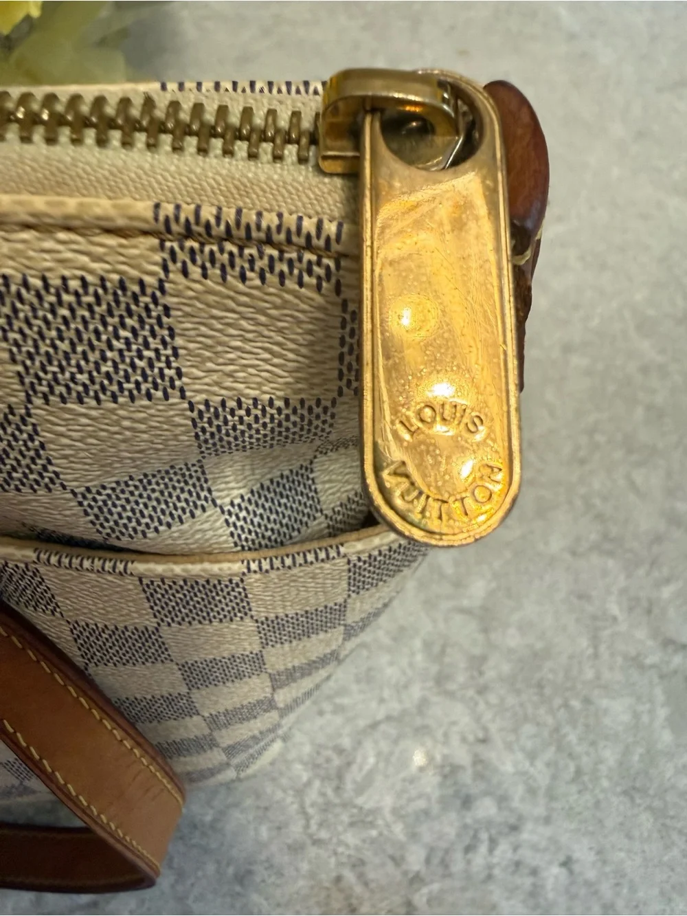 Louis Vuitton Totally PM Damier Azur Tote COA /Dust Bag